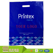 China Guangzhou Biodegradable Own Logo Design Die Cut Handle Full Color Printing Custom Shape Plastic Bag Wholesale